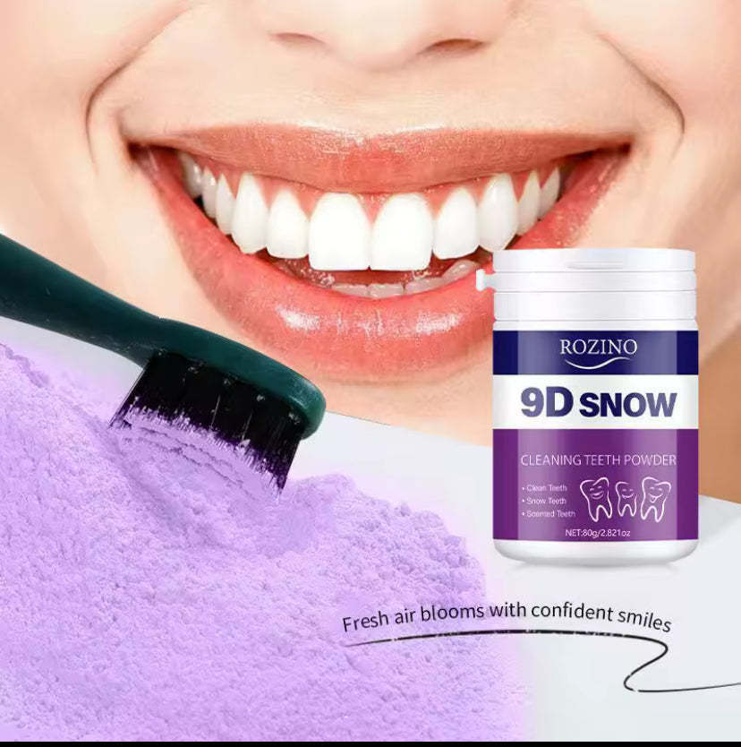Purple teeth whitening powder